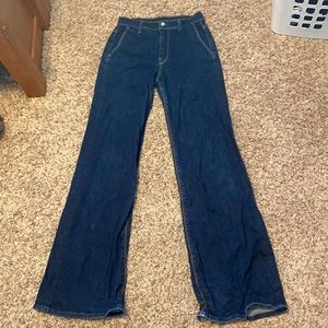 7FAMK Flare Trouser Dark Wash Jeans